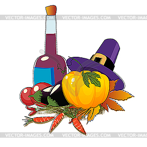 Thanksgiving day  - vector image