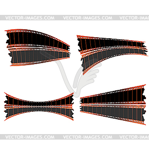 35mm film strips - vector clipart