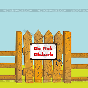 Do no disturb - vector EPS clipart