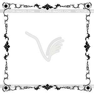 Frame in black and white - vector clipart