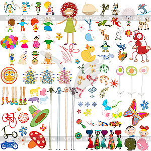 Cartoon characters - royalty-free vector clipart