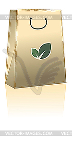 Eco shopping bag - vector image