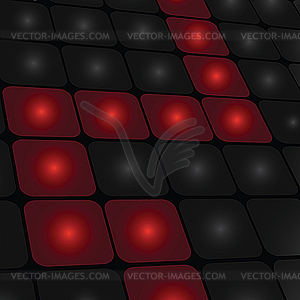 Abstract squared red black background  - vector clip art