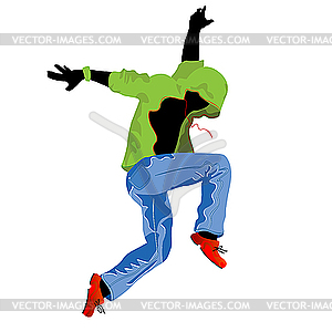 Groove dancer - vector image