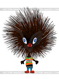 Hedgehog punk - vector image