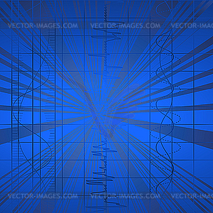 Blue abstract background - vector clipart