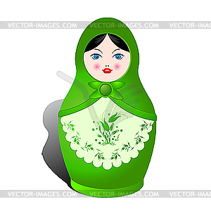 Russian nesting doll - vector clipart