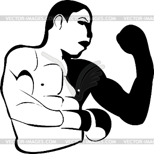 Box fighter  - vector clipart