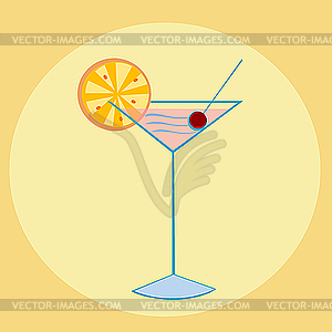 Cocktail illustration - vector clipart