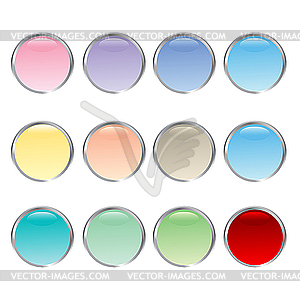 Glossy buttons  - vector EPS clipart