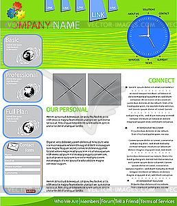 Веб-макет страницы - рисунок в векторном формате