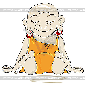 Little Buddha - vector image