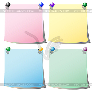 Color notes - vector clip art