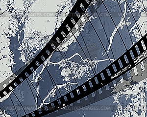 Film reel grunge - vector image