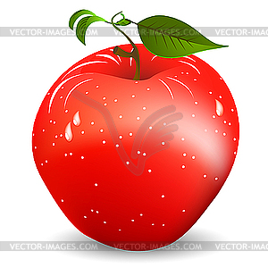 Red apple - vector clipart