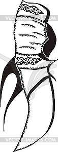 Blade tattoo - vector clipart