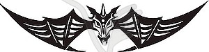 Dragon tattoo - vector clip art