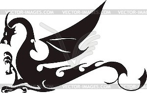 Dragon tattoo - vector clipart / vector image