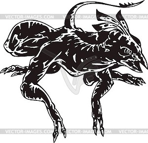 Black monster - vector image