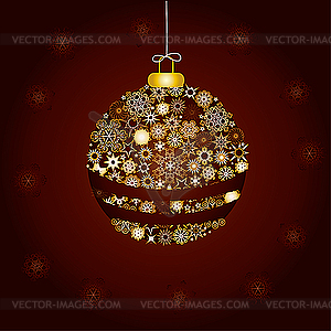 Christmas ball - royalty-free vector image