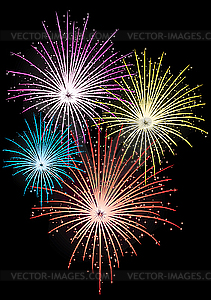 Star firework - vector clipart