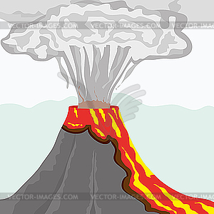 Volcano - vector clipart