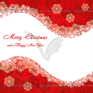 Red Christmas card - vector clipart