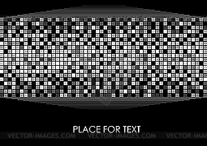 Small black and white blocks - vector EPS clipart