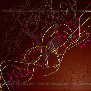 Abstract brown background with lines - vector clipart