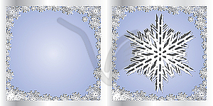 Christmas frame and card - vector image