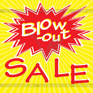 Blow-out sale - vector clipart