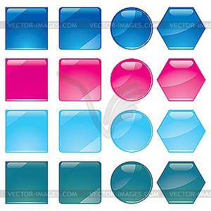 Buttons set - vector clipart