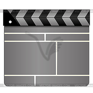 Clapboard - vector clip art