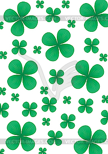 Clover background - vector clipart
