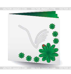 Green book - vector clipart