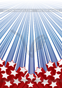 Background with elements of USA flag - vector clip art