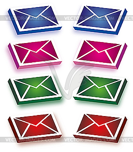 Mail icons - vector clipart