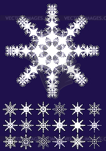 Snowflakes - vector clipart