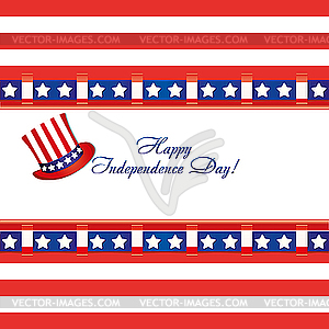 Independence day card - vector image