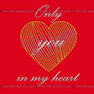 Valentine card - vector image