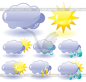 Погода иконки - клипарт в формате EPS