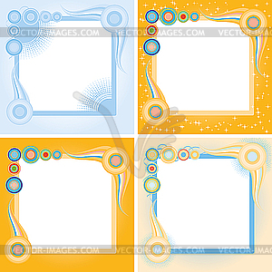 Square frames - vector clipart