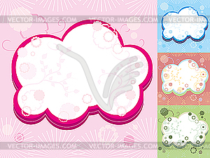 Cloud frames - vector image