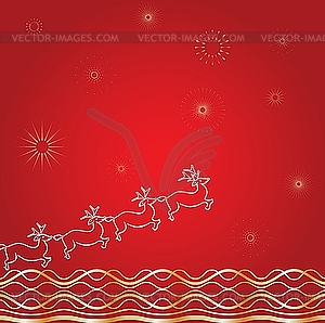 Weihnachtskarte - Vektor-Clipart EPS