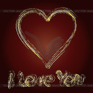 Valentine card - vector clipart