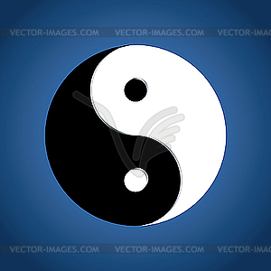 Yin Yang sign - vector clip art