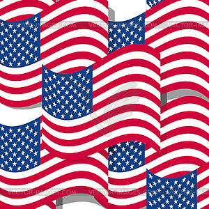 Abstract seamless background with USA flag pattern - vector clip art