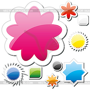 Buttons set - vector clipart