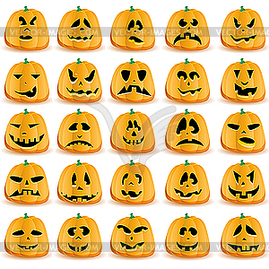 Pumpkins - vector clipart