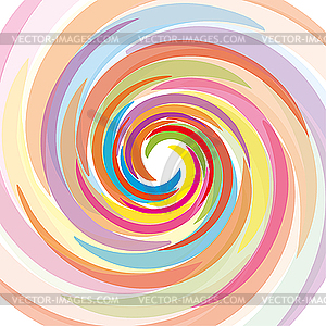 Радужная спираль - векторное изображение